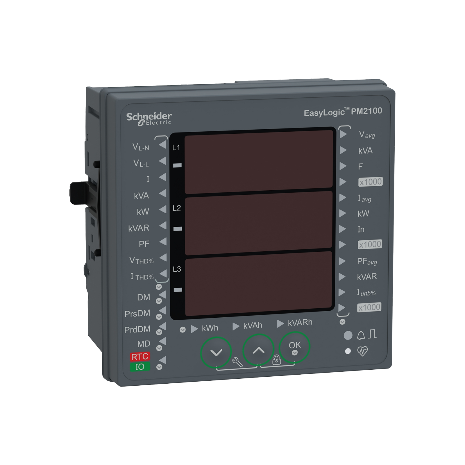 EasyLogic PM2130, Enerji Kalite Analizörü, 31. Harmoniğe Kadar Harmonik Ölçümü, LED Ekran, RS485 Port Üzerinden Haberleşme Class 0.5S